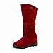 Produktbild THk&M Meine Damen Boot Herbst und Winter lang-barrel niedriger mit einem Warm-up und Matt, runder Kopf, mit, 35, Rot