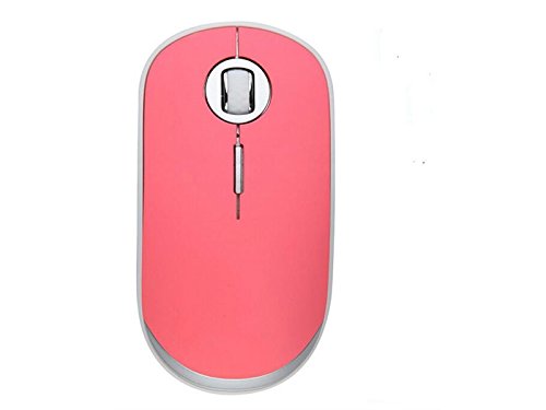 Preisvergleich Produktbild JxucTo Kabellose Maus, ultradünne, schnurlose Mini-schnurlose Maus für Laptop, Computer, (Pink)