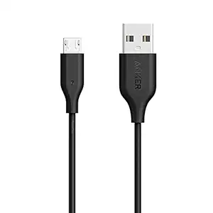 Anker Powerline Micro USB (3ft) - Durable Charging Cable, with 5000+ Bend Lifespan for Samsung, Nexus, LG, Motorola, Android Smartphones and More (Black)