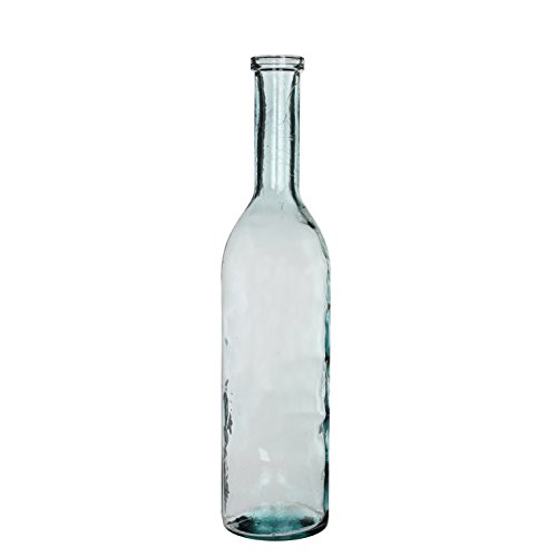 Mica decorations 241749 Rioja Glasflasche/Vase, Glas, Transparant, 18 x 18 x 75 cm
