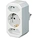 Price comparison product image Brennenstuhl 1508050 Adapter Schuko Euro 2 + 1 (White)