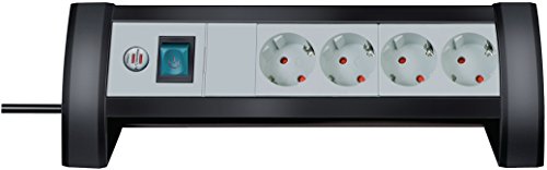 Preisvergleich Produktbild Brennenstuhl - 4fach Tisch Steckdosenleiste Mehrfachstecker Design