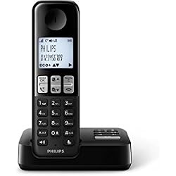 Philips D2351B/23 - Teléfono inalámbrico con contestador automático