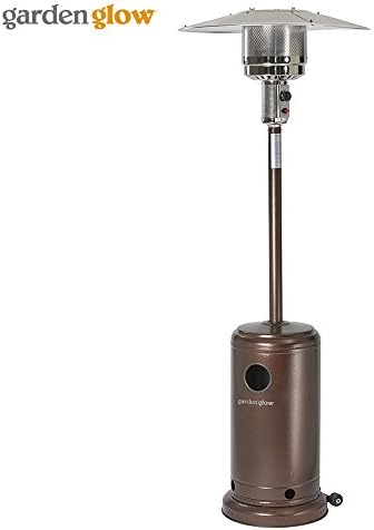 Garden Glow 13000W Gas Patio Heater with Variable Power Control for Outdoor Use, Available In Bronze or Graphite (Bronze)
