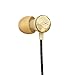 Price comparison product image House of Marley Nesta – In-Ear Headphones, Noise Isolating Acoustically Balanced Earphones, 6mm Drivers, Mic w/3 Button Control, Premium Sound Earbuds, Tangle Free Woven Cable + Stash Bag – Gold