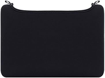RAINYEAR Neoprene Laptop Sleeve Protective Elastic Open Soft Slim Fit Padded Computer Bag Cover Case Specially Used for 15.4 Inch Macbook Pro (Black)