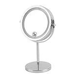 Double Side Vanity Make-up-Spiegel-LED beleuchteter Tisch 5X Vergrößerungs Cosmetic