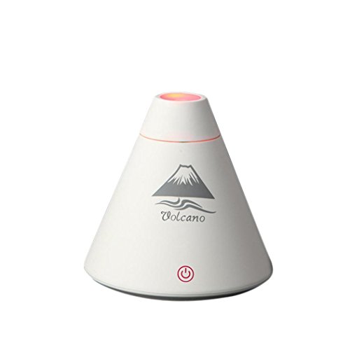 Preisvergleich Produktbild Malloom® Volcano Luftbefeuchter USB Luft Diffusor Luftreiniger Zerstäuber LED Nachtlicht (weiß)