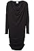 Gail Maternity & Breastfeeding Dress Tunic Top (Large 12-14, Black)