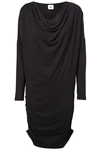 Gail Maternity & Breastfeeding Dress Tunic Top (Large 12-14, Black)