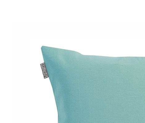 Linum Annabell Kissenhülle C85 türkis 40cm x 40cm, 100% vorgewaschene Baumwolle, Reißverschluss, Kissenbezug, Wohntextilien - 2