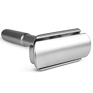 QSHAVE Adjustable Double Edge Classic Safety Razor with Razor Stand, 1 Razor & 1 Stand - Image 3