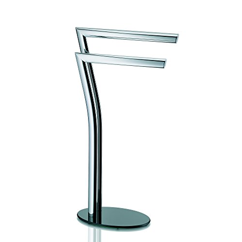 Kela 21881 Handtuchhalter, 2 Arme, Rostfrei, Verchromtes Metall, 80,5 cm Höhe, Seven, Chrom