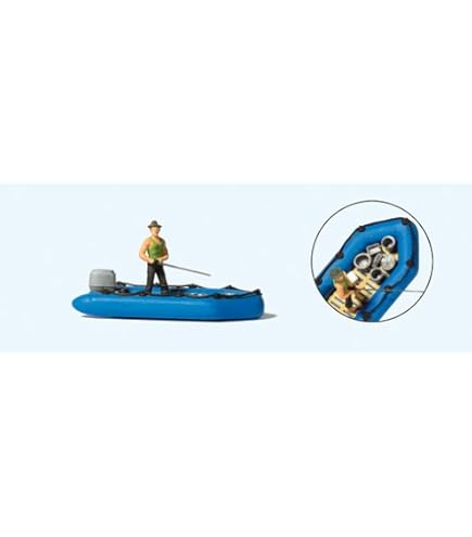 Preiser 28052 Angler in Boat : Amazon.co.uk: Toys & Games