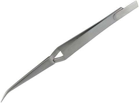 DACHS clamping forceps, bracket tweezers 14 cm, pointed, angled