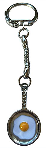 Preisvergleich Produktbild Eier-Bratpfanne Keyring Schlusselring