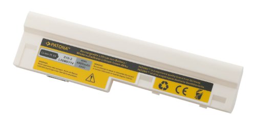 PATONA Laptop Akku für IMB LENOVO IdeaPad S10-3 | S10-3c | S100 | S205 | U160 | U165 | U165-AON | U165-ATH – [ Li-ion; 4400mAh; weiß ] - 2