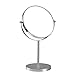 Produktbild Schönheits-Doppelseitenlupenglas / 1x / 3x heller silberner Badezimmerschminkspiegel / runder tragbarer 360 ° drehender Frisierspiegel / Metallrahmen / für Make-up, Spielraum, Rasierspiegel / 7 Zoll, 8 Zoll ( größe : 7 inches )
