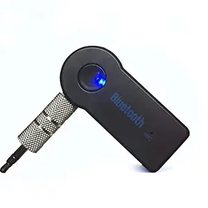 Plasmic Universal Wireless Bluetooth 3.5mm AUX Audio Stereo Music Home Car Receiver Adapter Mic