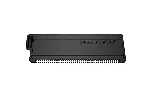 BaKblade 2.0 - Cuchillas de recambio - Juego de 4 cuchillas de seguridad - 9 cm de ancho DryGlide - Para afeitado suave y seguro de espalda y cuerpo