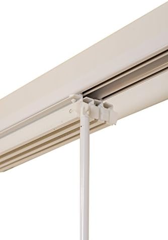 vehicles Ines HW8000 Panel Rail Two Rails System, White, 120 – 215 Cm Panel Frame, Metal, White, 120 x 4 x 2 cm