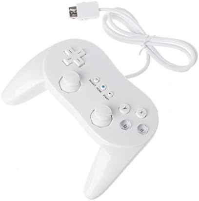 Baodanjiayou Classic Wired Game Controller Gaming Remote Pro Gamepad Control For Nintendo Wii (White)