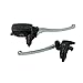 Produktbild SHENLIJUAN Motorrad Kupplungshebel Hauptbremszylinder 7/8"Lenker Hydraulikpumpe Chrom Hebel CNC Aluminium Motorbremshebel (Farbe : Left and right)