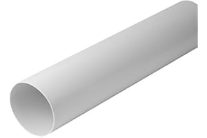 Intelmann Tubo di ventilazione 1 m, Ø 100 mm, canale rotondo, plastica (PVC)