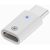 LivX USB-C&rsquo;den Lightning&rsquo;e Adapt&ouml;r, Apple Pencil (1. Nesil) i&ccedil;in Şarj D&ouml;n&uuml;şt&uuml;r&uuml;c&uuml; - Mavi LED G&ouml;stergeli, Kompakt ve Taşınabil
