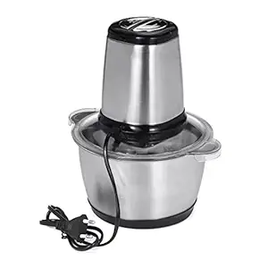 Maharaj Mall Electric chopper with 3L stainless steel container 400W meat grinder Multi chopper for fruit vegetables meat nuts baby food upgrade