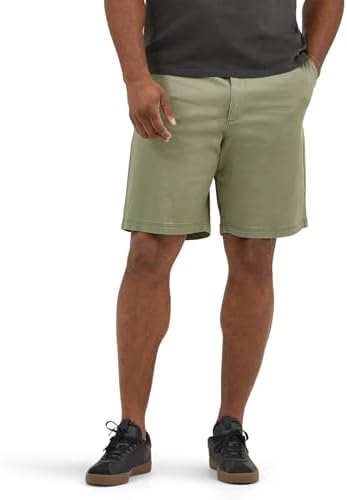 Lee Pantaloncini da Uomo Extreme Motion Flat Front, Oliveto, 54
