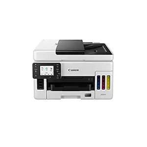 Canon MAXIFY GX6070 All-in-One Wireless Ink Tank (Colour) Business Printer for High Volume Document Printing, White and Black, Standard