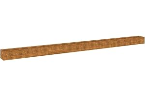 vidaXL Lit Surélevé de Jardin, Jardinière d'Extérieur, Pot de Fleurs, Bac à Plantes, Boîte de Plantation Balcon Patio, 770x50x36 cm Acier Corten