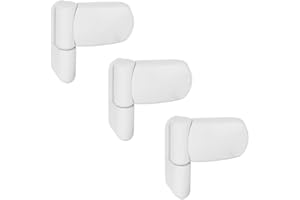 UPVC Door Flag Hinge Avocet MT3D Mini Triad Adjustable For Double Glazing Doors (White pack of 3)