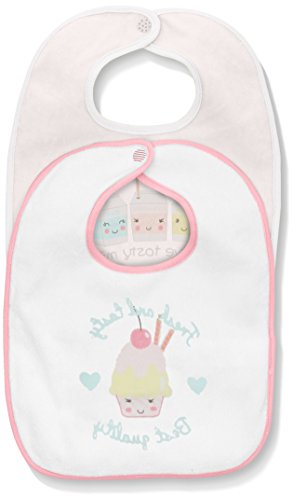 United Colors of Benetton Baby-Girls 3GA5MA005 Neckerchief, Multicoloured (White/Pink), One Size