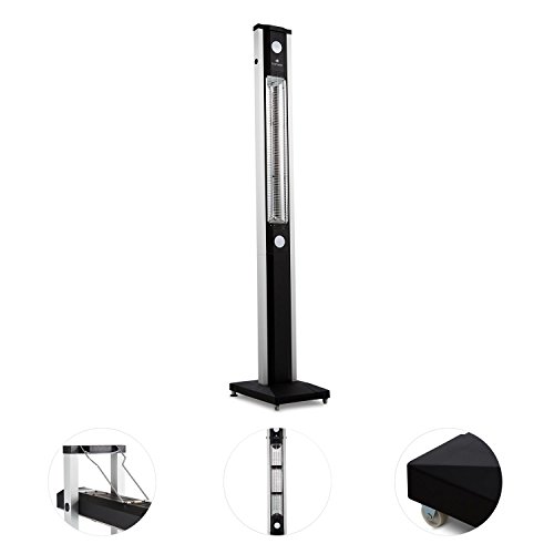 Blumfeldt Aspire Infrarot-Heizstrahler Terrassenheizer (1800 Watt, Carbon-Heizelement, Schwenkarm, Kipp-Schutz, IP34) schwarz - 4