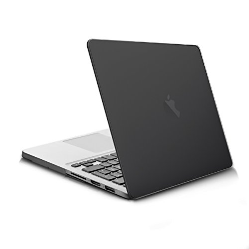 kwmobile Hardcase Laptop Hülle für Apple MacBook Pro Retina 13″ (ab Ende 2012) – Schwarz dünne gummierte Schutzhülle Cover Case Tasche - 5