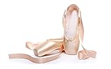  CYSTYLE Damen Mädchen Spitzenschuhe Ballettschläppchen Ballettschuhe Tanzschuhe Ballett Trainings Schläppchen (EU 39=Asia 41, Satin Stil)