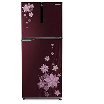 Panasonic 268 L 2 Star Frost Free Double Door Refrigerator (NR-FBG27VPW3, Wine)