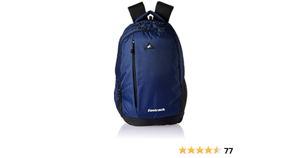 fastrack navy blue backpack