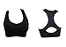 Produktbild POIUDE Damen Sport Yoga BH Kein Stahlring Gepolstert Elastizität Bustier Ohne Bügel Schönheit Zurück Weste Unterwäsche(Schwarz, Large)