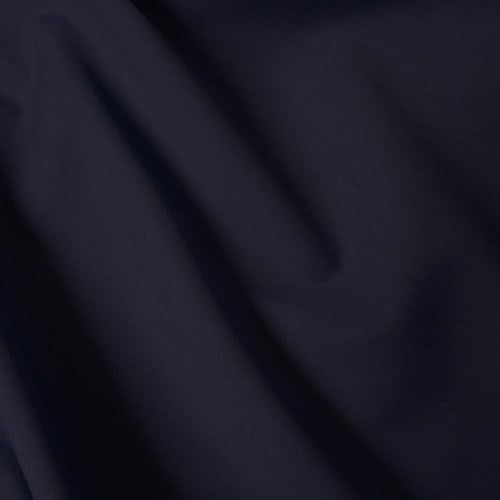 Plain Dark Navy Blue Polycotton Fabric (Per Metre)
