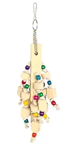 KSK Bird Chewing Toy - Parrot Cage Bite Toys Wooden Block Bird Parrot Toys for Small and Medium Parrots and Birds