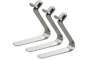 UKD 50 pièces Bouton Unique 3 mm / 4 mm / 5 mm / 6 mm / 7 mm / 8 mm / 9 mm Clips Kayak Paddle Snap Spring Clip Tente Pole Clips Auvent Tube Télescopique Camping & Caravane & Chaise Tube Verrouillage