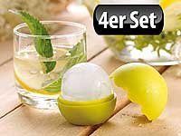 infactory Silikon-Eisform für trendige „Ice Balls“, 4er-Set - 6