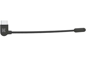 KREAFUNK Mikrofon zu Kopfhörer Ahead II für Headset-Funktion, abnehmbar, Schwarz