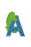 Trudi 81601 - Sevi Tierbuchstabe Alligator A hellblau
