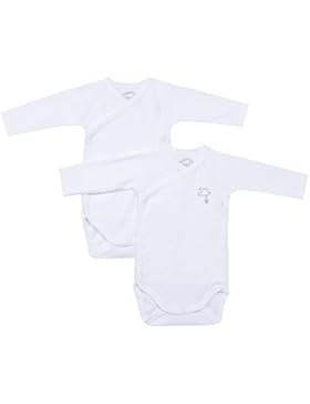 Absorba Underwear Baby Unisex Wickelbody langarm 6F62056-EC im Doppelpack