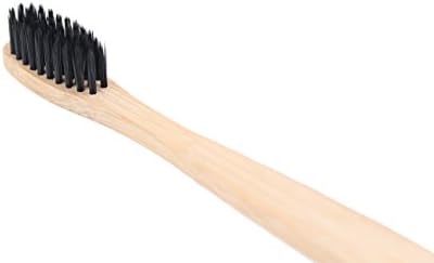 Natural Bamboo Toothbrush by JUST SMILE for Activated Charcoal Teeth Whitening
