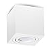 Price comparison product image Milano GU10 230V LED Halogen Surface Mounted Ceiling lamp, Cube Light, Aluminium, Spotlight, Bulb not Included Modern Quadrat/Weiss